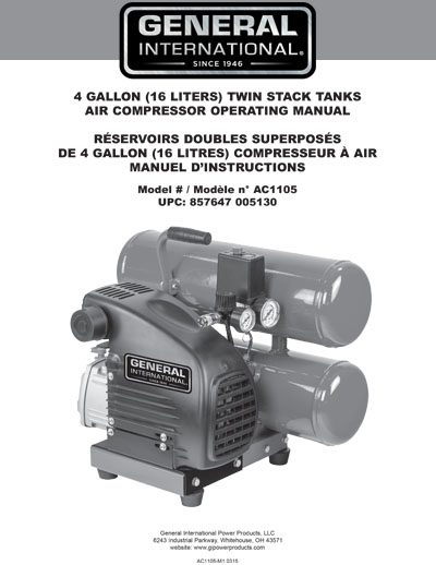 general international power tools air compressor